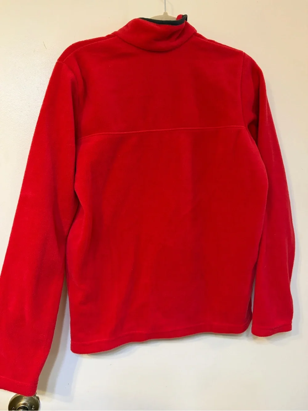 Columbia Red Snap-Button Fleece Pullover